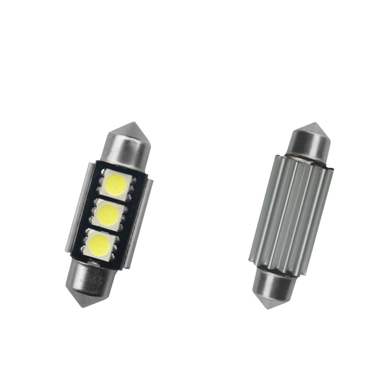 Simoni Racing Festoon 3-LED Canbus Lampen - 42mm - Superwhite- Set à 2 stuks