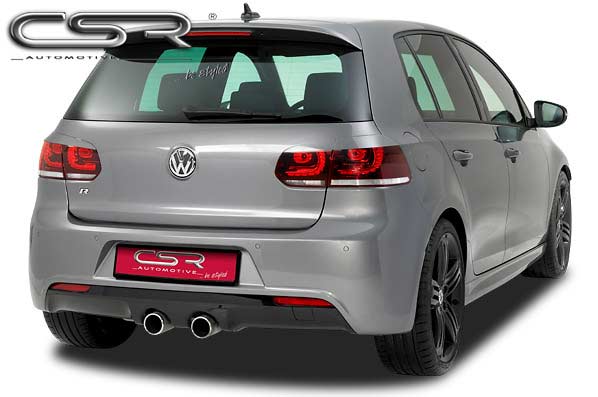 Achterlichtspoiler VW Golf 6 (Type 1K) CSR Glans Zwart