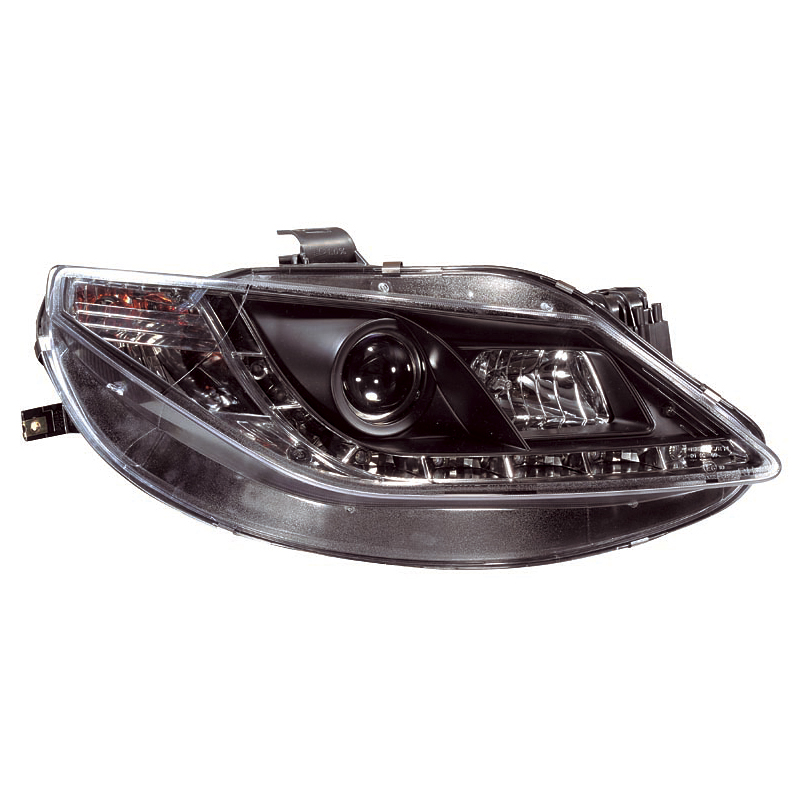 Set Koplampen incl. DRL  Seat Ibiza 6J 3/5-deurs 2008-2012 - Zwart