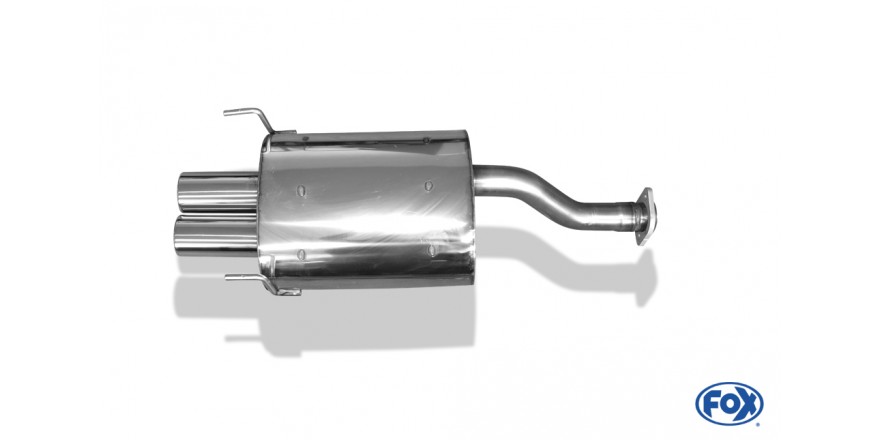 Honda CRX III Einddemper - 2x76 Typ 13 FOX