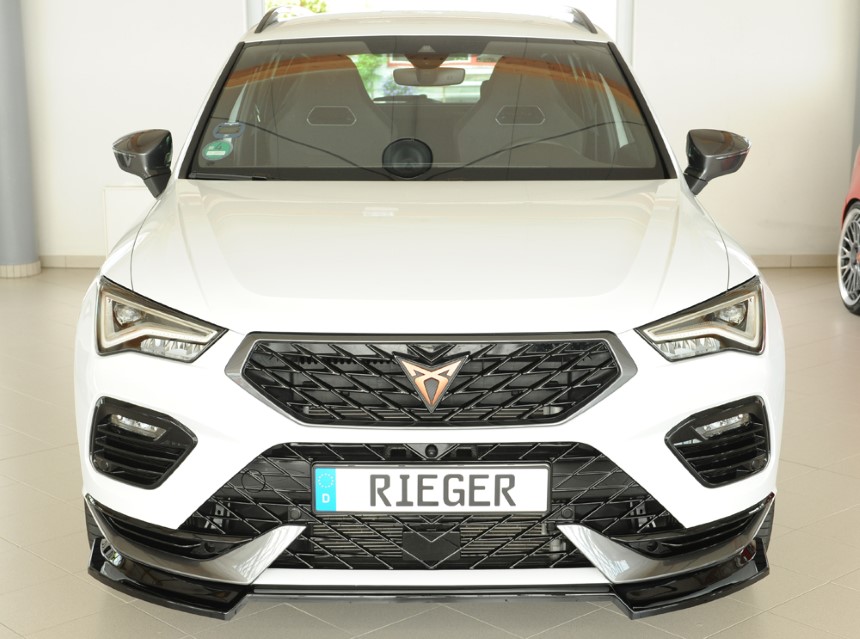 Voorspoiler Seat Ateca 5FP FL Cupra Rieger Glans Zwart