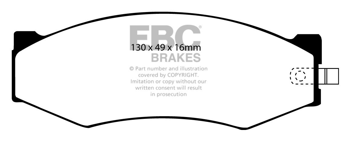 EBC Brakes NISSAN BEDRIJFSWAGEN Pick Up 2.5 TD (D21) 87-88 Rembl