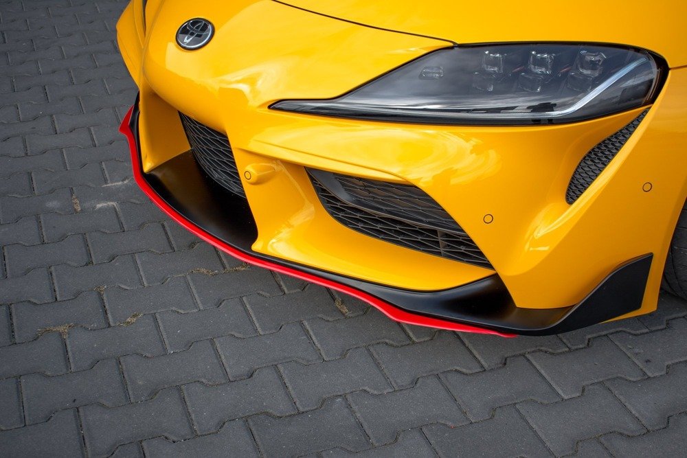 Voorspoiler V.3 Toyota Supra MK5 Maxton Glans Rood