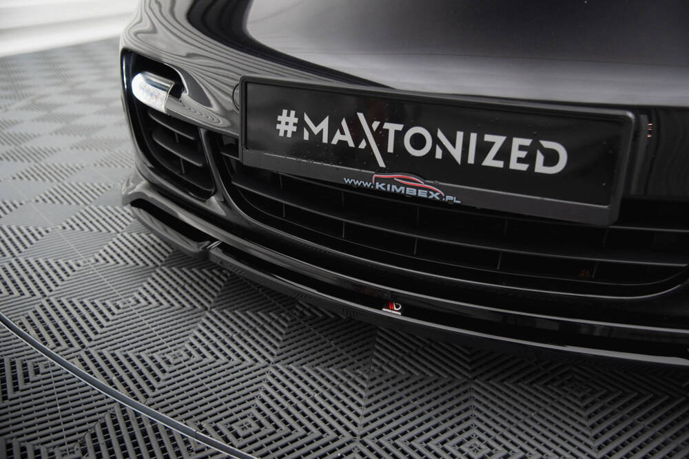 Voorspoiler Porsche 911 Turbo 997 Maxton Glans Zwart