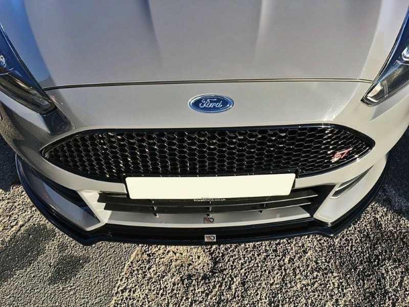 Voorspoiler Ford Focus ST Mk3 FL V.3 Glanzend Zwart
