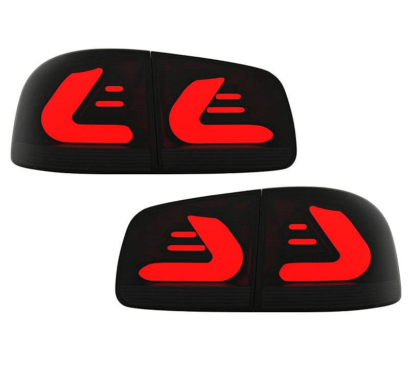 parte trasera VW Touareg 02-10 Car DNA LED negro/smoke