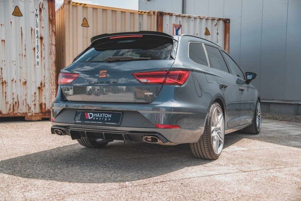 Diffuser V.2 Seat Leon Cupra ST 5F FL Maxton Glans Zwart