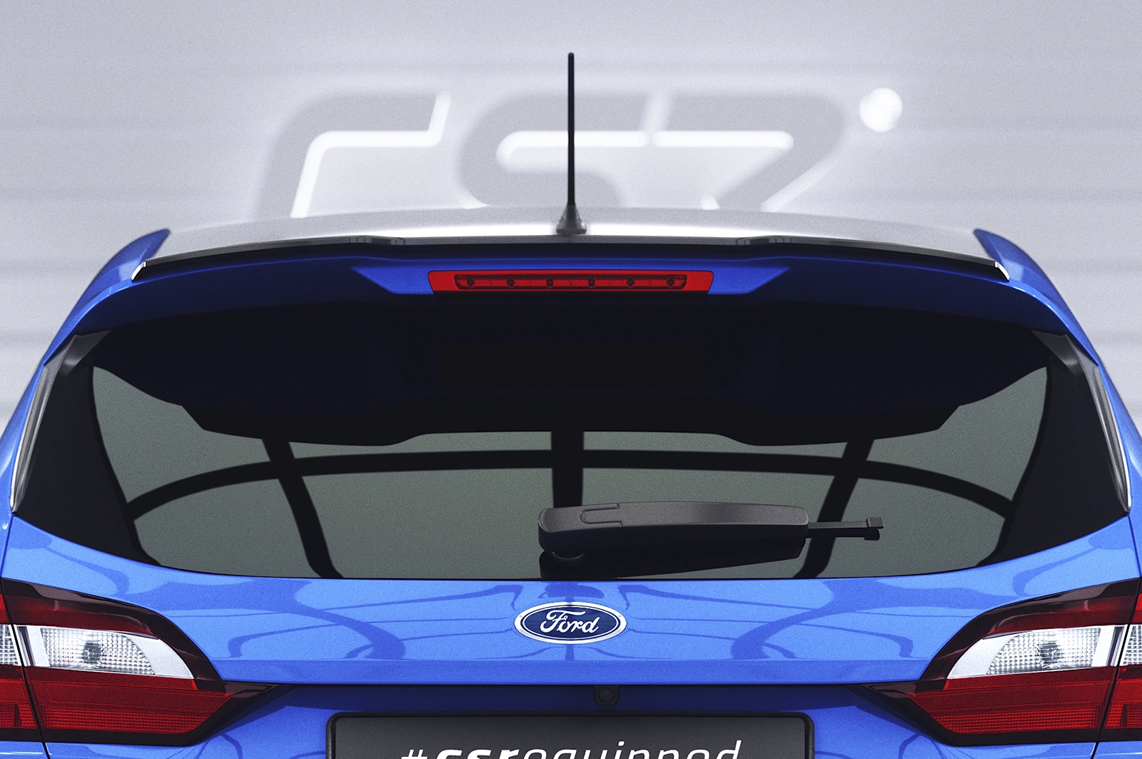 Achterspoiler Ford Fiesta MK8 ST/ST-Line Glans Zwart van CSR Automotive (2017-)