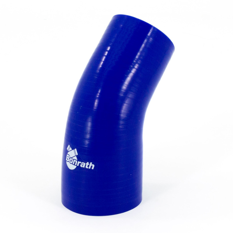 Bonrath Siliconen slang Reducer 45 graden bocht - Lengte:50mm - Ø83>76mm