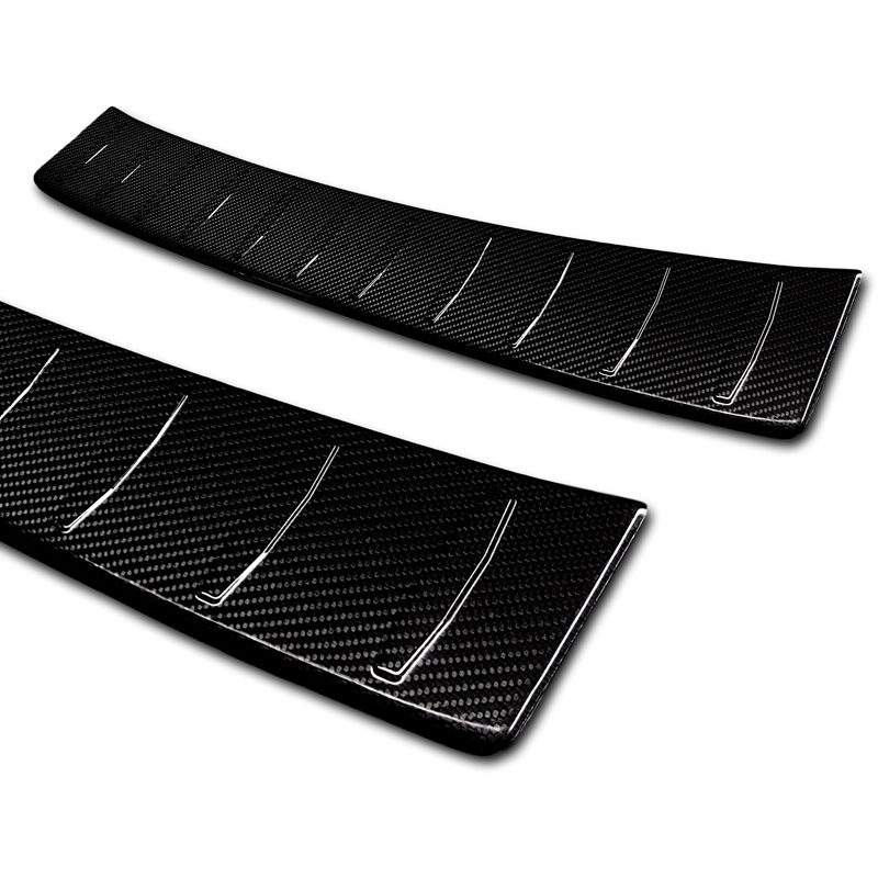 Echt 3D Carbon Achterbumperprotector  Opel Corsa F HB 5-deurs GS Line 2019- 'Ribs'