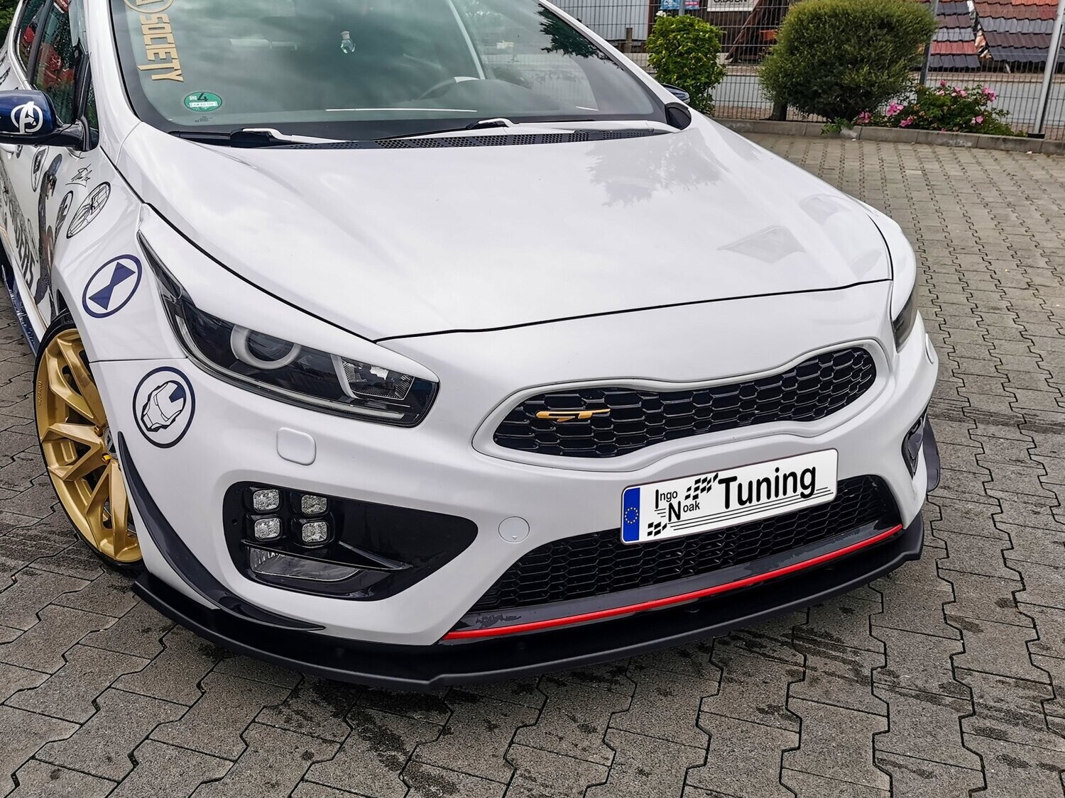 Voorspoilerlip V2 met vleugel Kia Ceed GT Pro Ceed GT 2013-