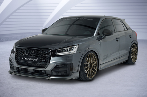 Voorspoiler Audi Q2 S-Line CSR Glans Zwart