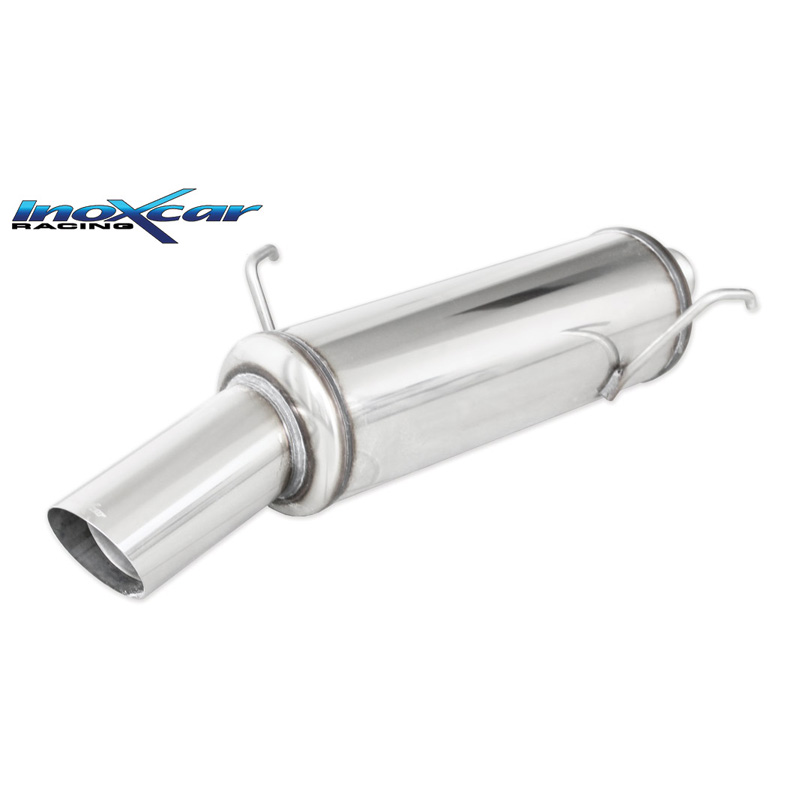 100% RVS Sportuitlaat  Peugeot 206 1.4 75pk -2000 1x90mm Rally