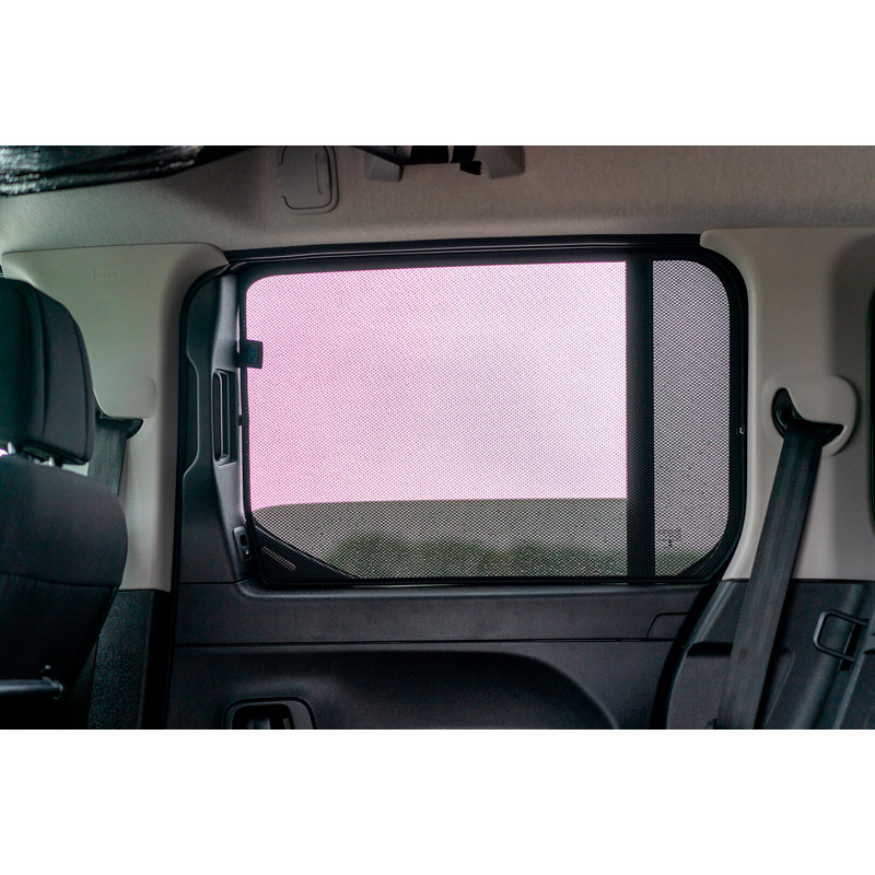 Set Car Shades  Citroen Berlingo XL / Peugeot Rifter / Opel Combo Life / Toyota Proace City 2018- (enkel met achterklep met vaste achterruit) (6-delig)