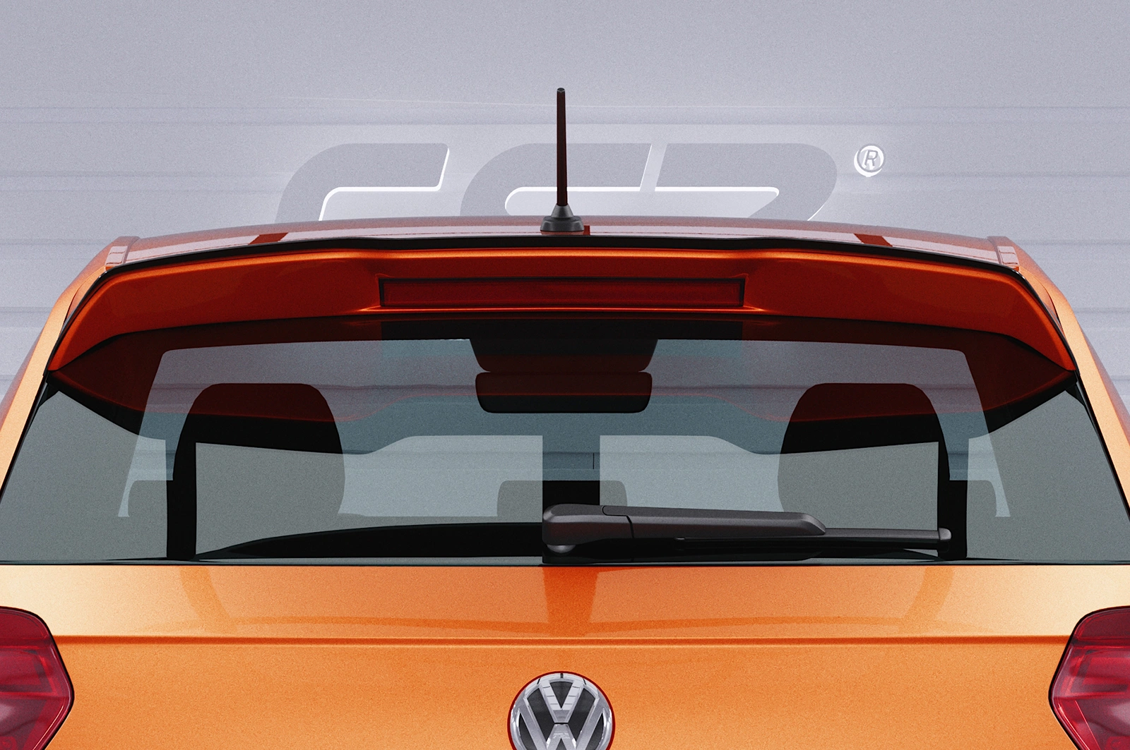 Achterspoiler VW Polo VI 2G (AW) GTI / R-Line – Glans Zwart