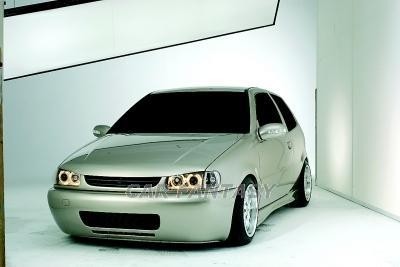 Grill zonder Embleem VW Polo 6N zwart