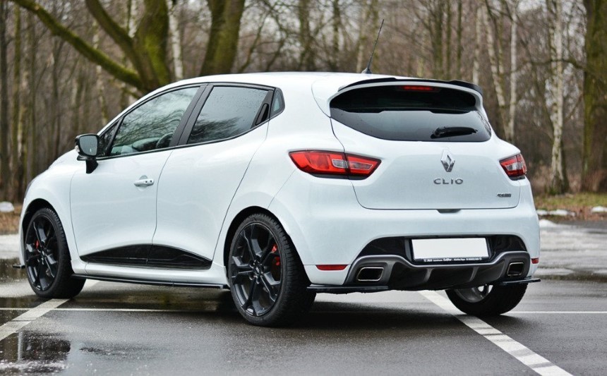 Spoiler cap Renault Clio 4 RS Maxton Design glans zwart