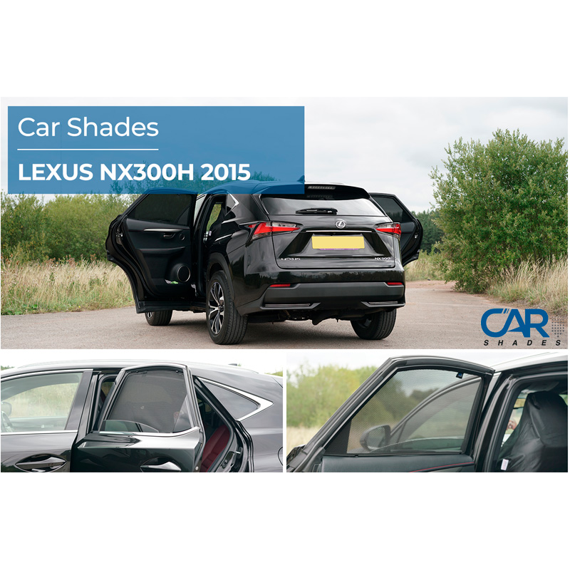 Set Car Shades (achterportieren)  Lexus NX 2014-2021 (2-delig)