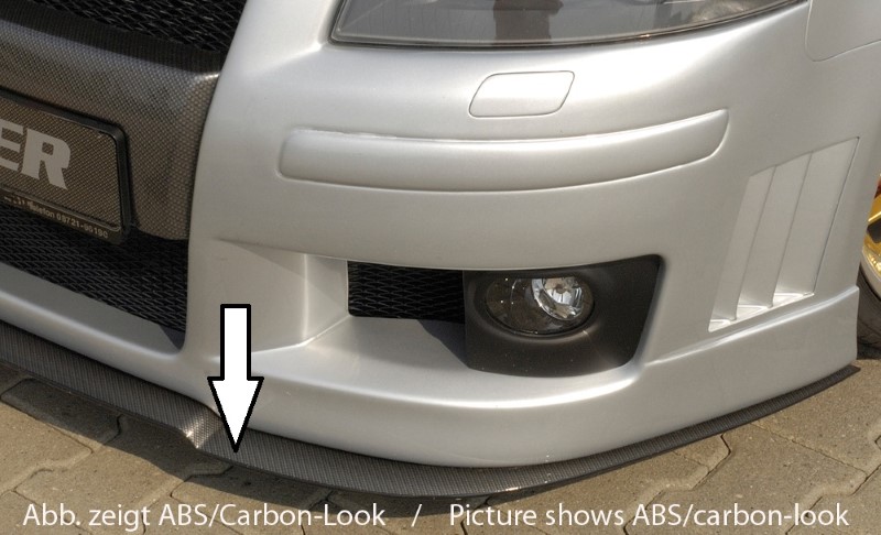 Spoilerzwaard voor Voorbumper Audi A3 8P R-frame Rieger
