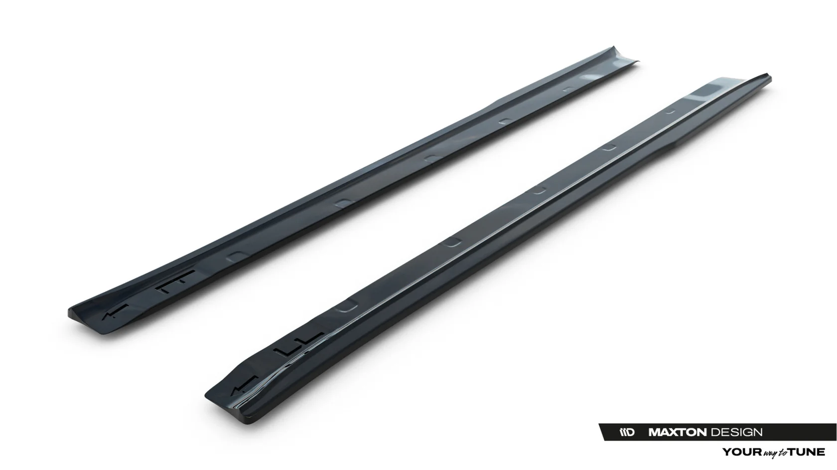 Zij Skirts Diffuser V.2 Tesla Model S Mk1 Maxton Glans Zwart