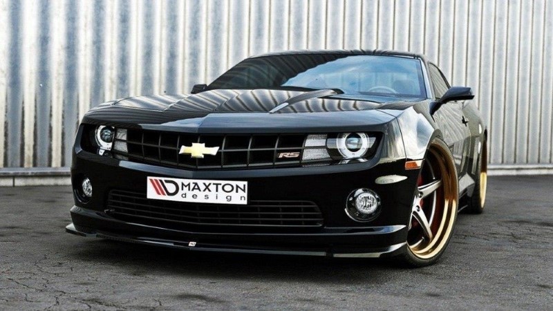 Voorspoiler Chevrolet Camaro 5 SS Glanzend Zwart
