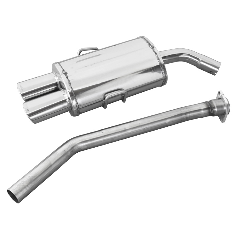 100% RVS Sportuitlaat  BMW 3-Serie E36 320i 1992- 2x90x70mm