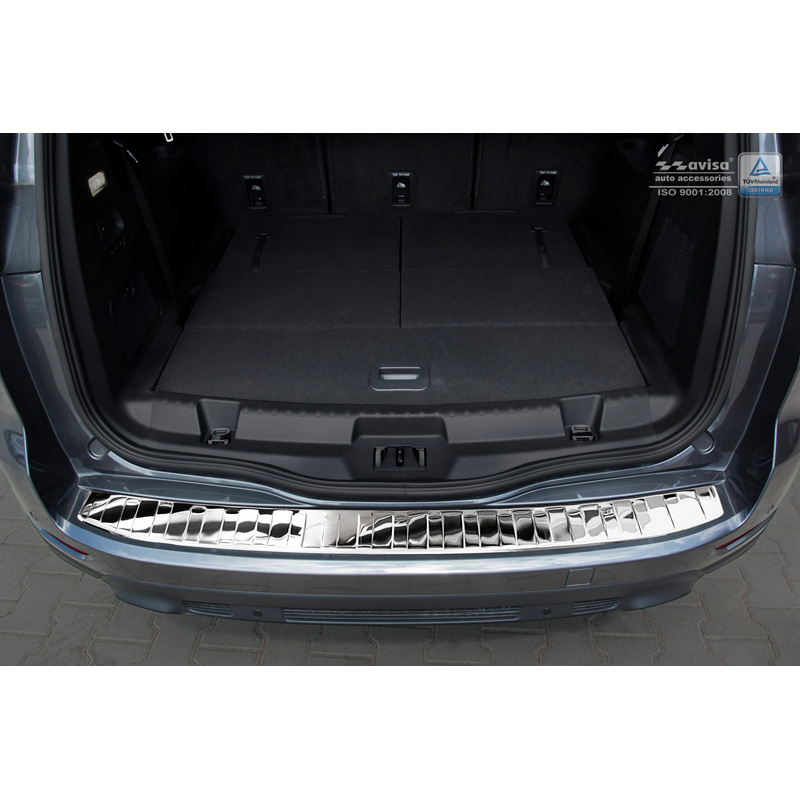 Chroom RVS Achterbumperprotector  Ford S-Max II 2015- 'Ribs'