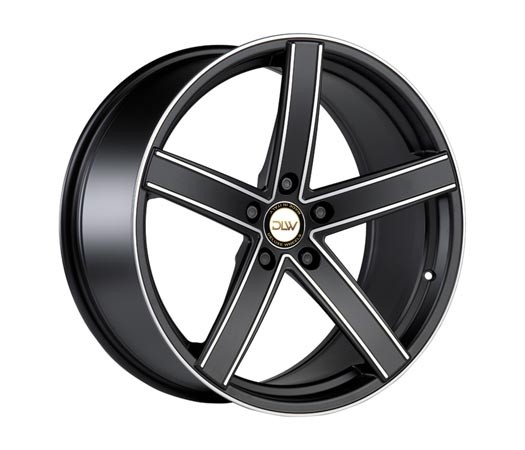 Deluxe Uros K Black Matt Polish 10,5x20 5x112 ET40 Velgen