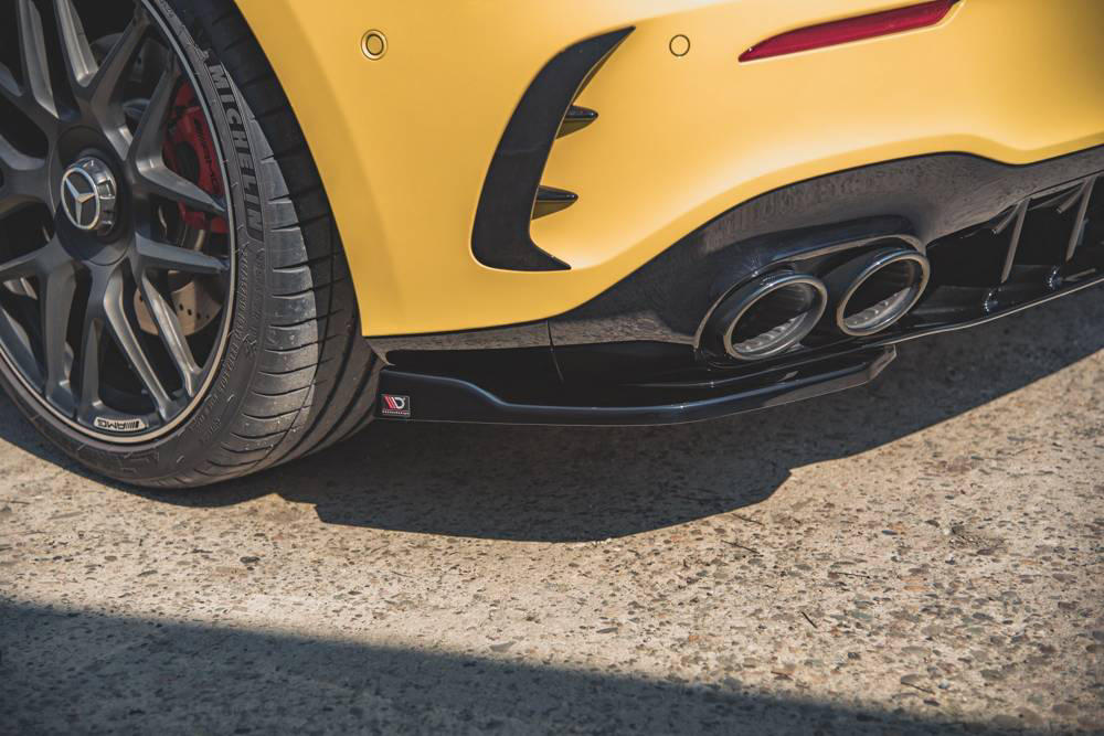 Achter Zijsplitters Mercedes A Klasse W177 A45 S AMG Glans Zwart Maxton