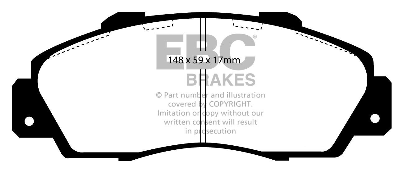 EBC Brakes ROVER 600 1.8 (ABS) 96-2000 Remblokken voorzijde