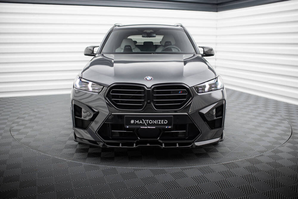 Voorspoiler BMW X5M F95 Facelift Maxton Glans Zwart