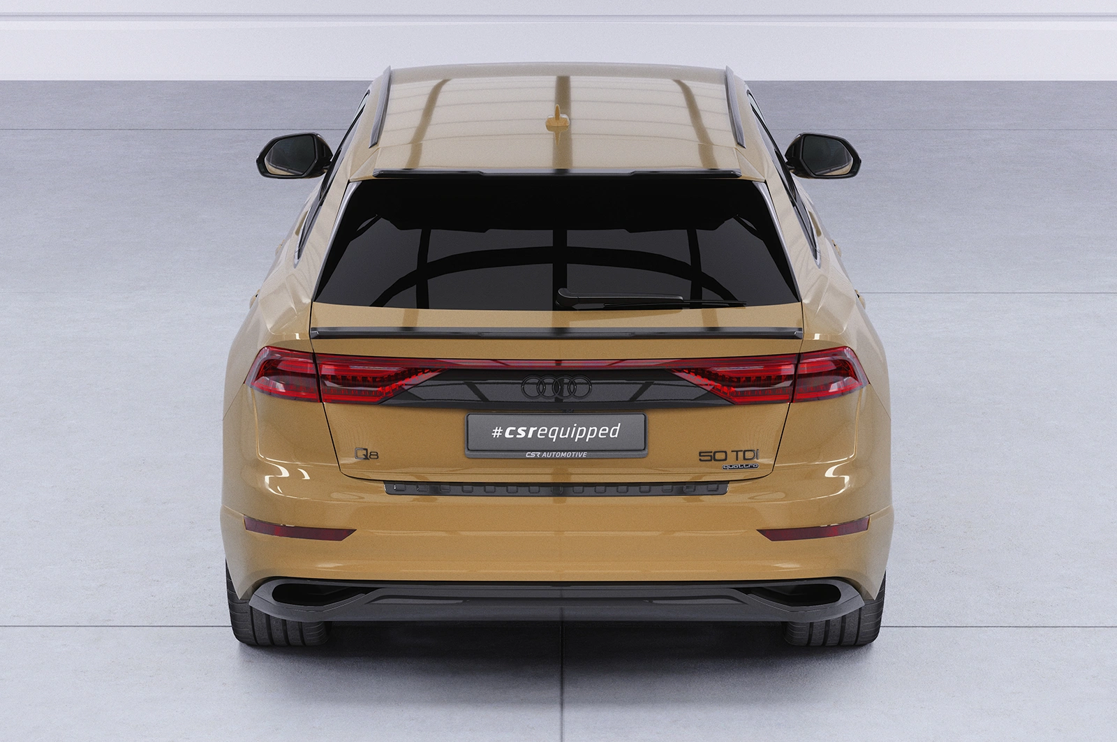 Achterspoiler Audi Q8 / SQ8 /RSQ8 (Typ 4M) glans zwart
