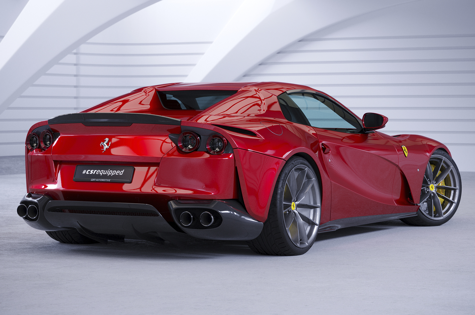 Spoiler Ferrari 812 GTS CSR Glans Zwart