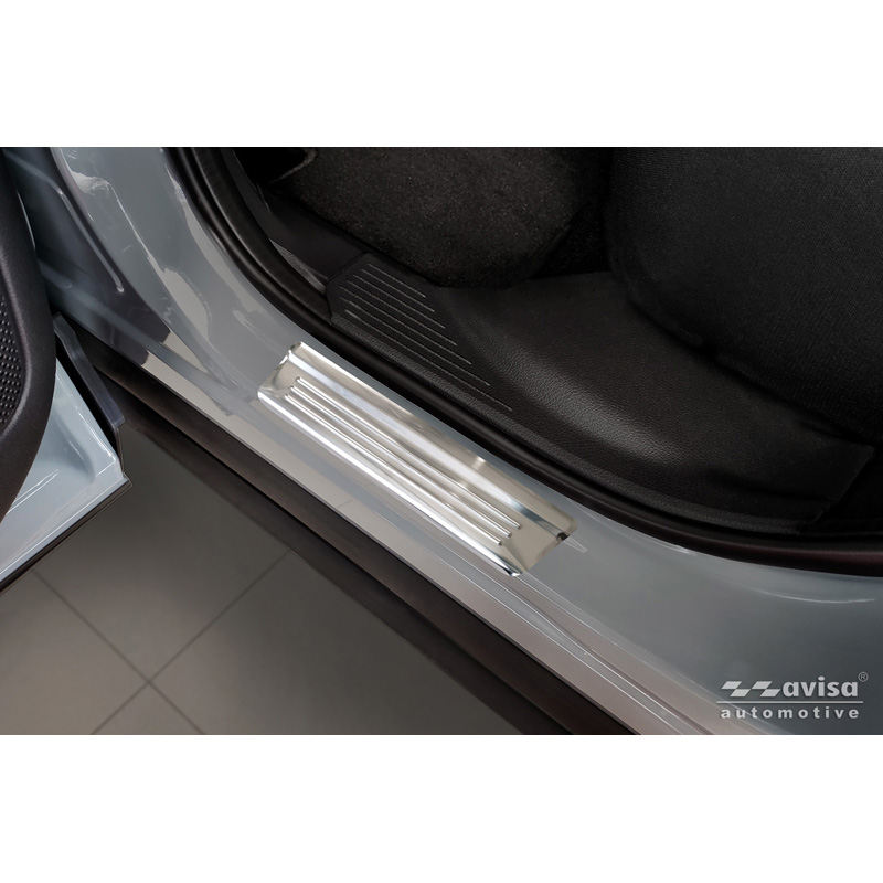 Avisa Zilver RVS Instaplijsten  Nissan Qashqai III 2021-2024 & Facelift 2024- - 'Lines' - 4-delig