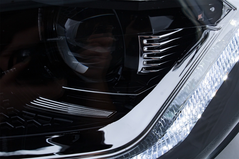 Headlights VW Golf VI Devil Eyes Dlite LED black