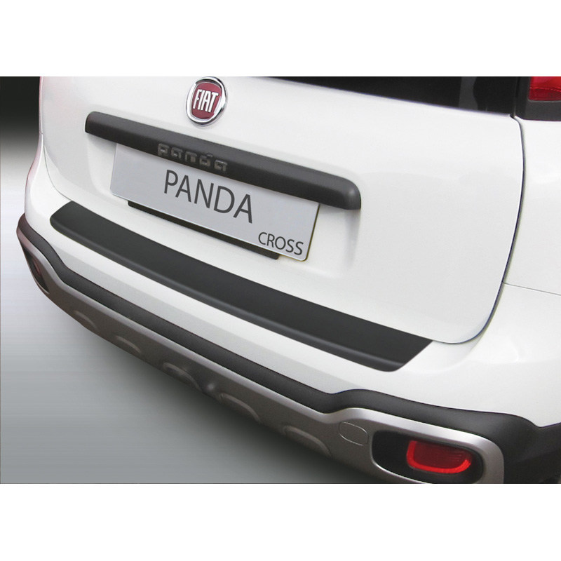 ABS Achterbumper beschermlijst  Fiat Panda S Cross 3/2012- Zwart
