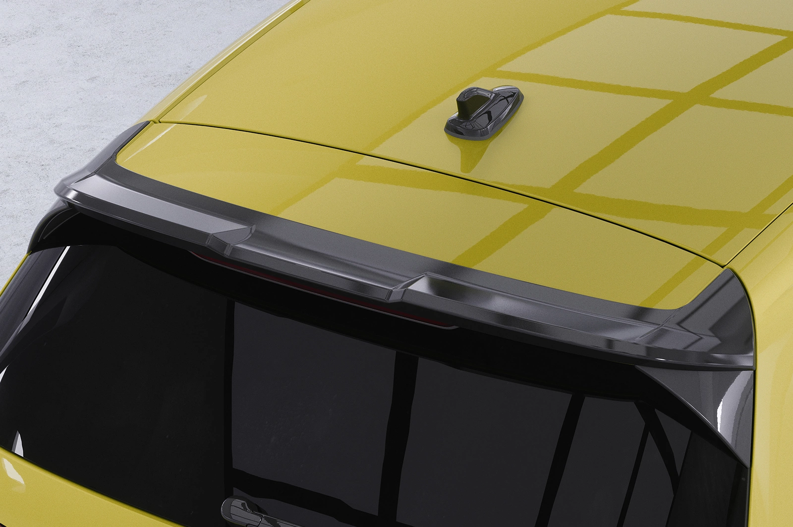 Achterspoiler VW Golf 8 GTI, GTD, GTE, R-Line glans zwart