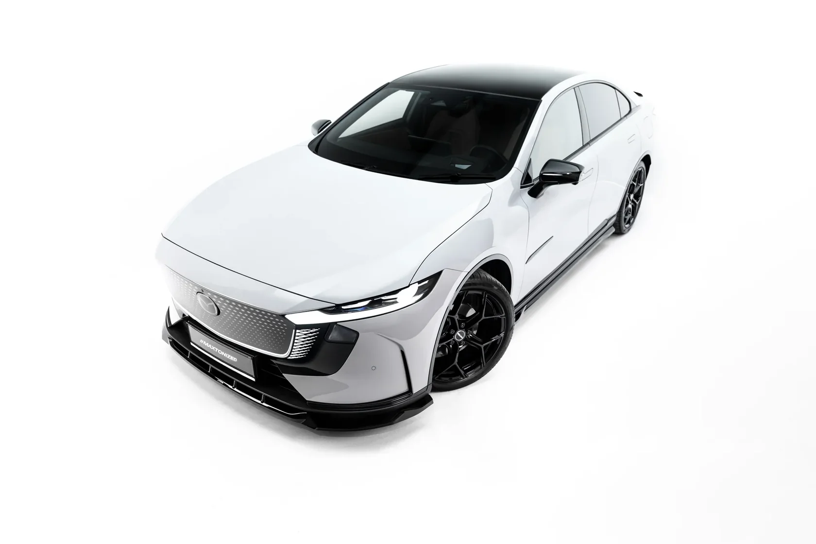 Voorspoiler passend voor Mazda 6e Mk1 Glans Zwart – Maxton Design