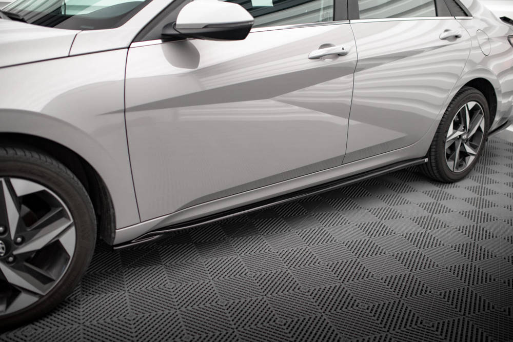 Zijskirts Hyundai Elantra 2020 - 2023 Maxton Glans Zwart