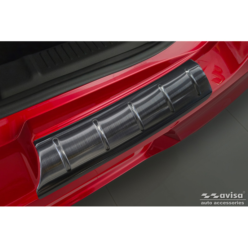 Zwart RVS Achterbumperprotector  Suzuki Swift VI 2024- 'Ribs'