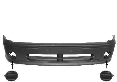 voorbumper, in primer, 07/1998-Renault Laguna, 1994-2001