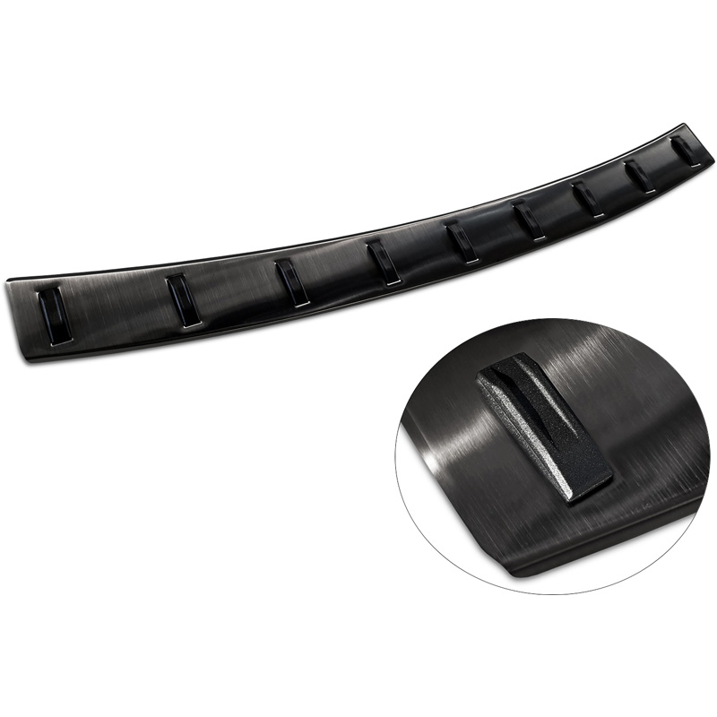 Zwart RVS Achterbumperprotector  Volkswagen T-Cross 2019-2024 & FL 2024- 'STRONG EDITION'