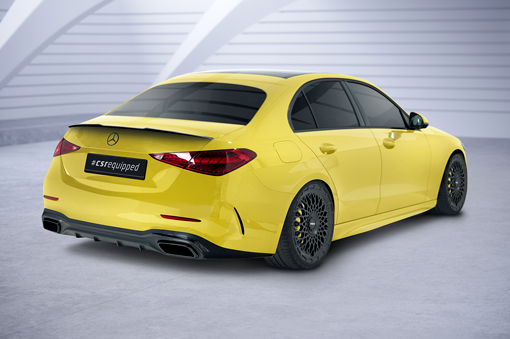 Spoiler Mercedes C Klasse W206 AMG Pakket CSR Glans Zwart