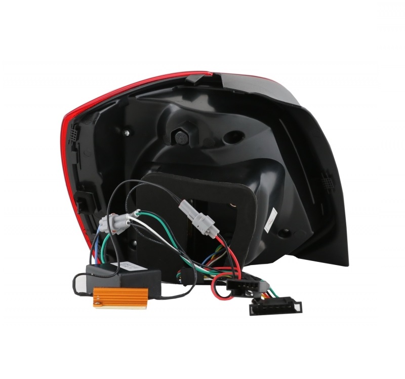 Taillights VW Polo 6R 09- black/Smoke LED Cardna