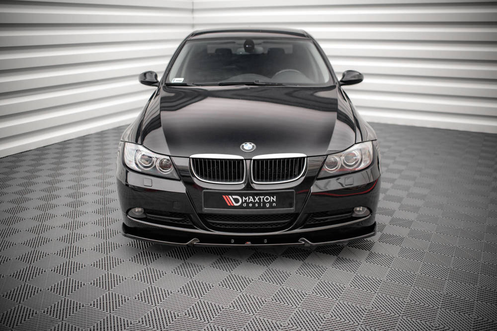 Voorspoiler V.1 BMW 3-Serie E90 Maxton Glans Zwart