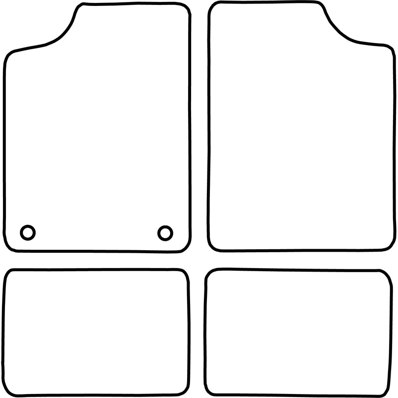 Automatten Velours  Citroen AX 1987-1996