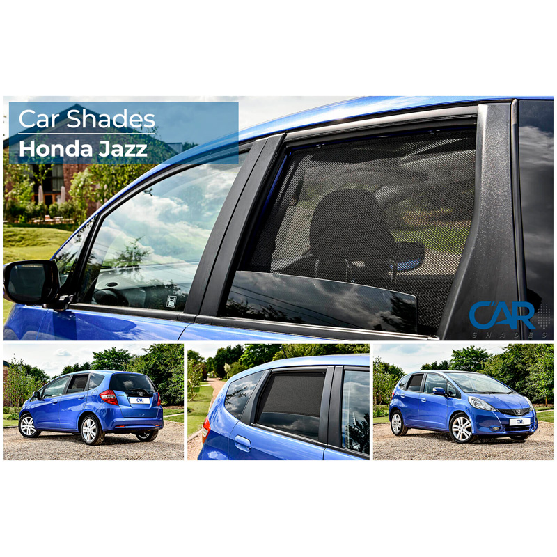 Set Car Shades (achterportieren)  Honda Jazz III 2008-2015 (2-delig)