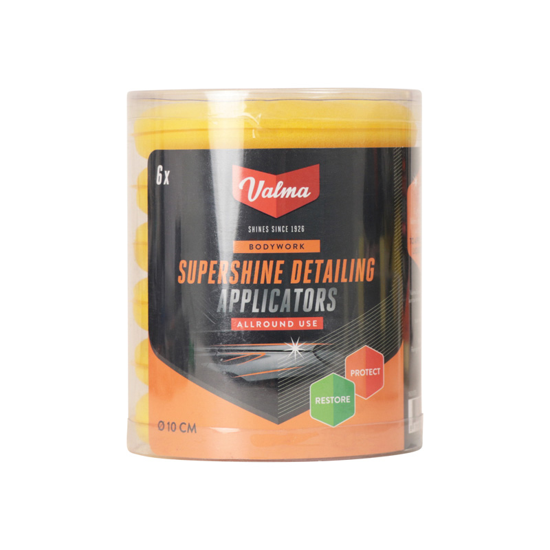 Valma V015 Supershine detailing applicator pads, Set à 6 stuks