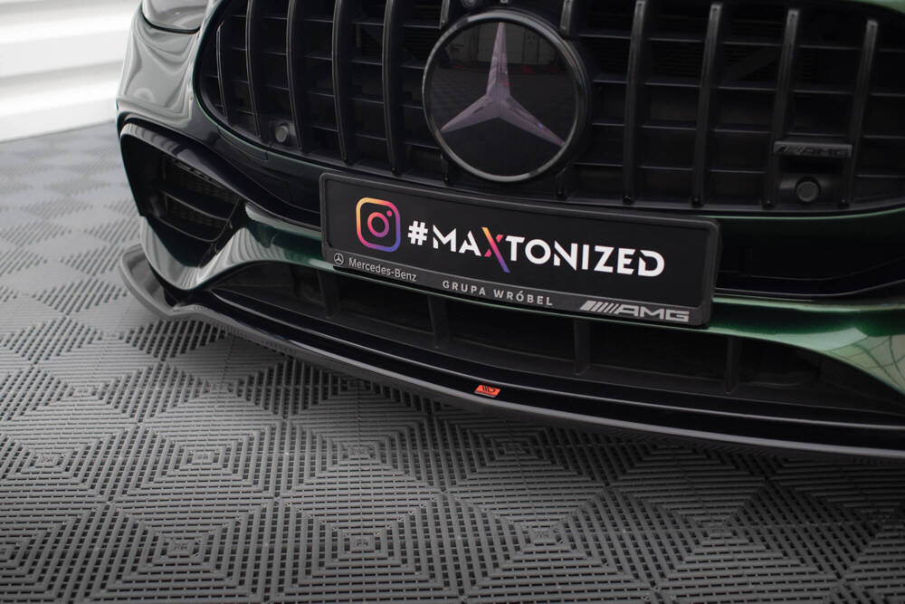 Voorspoiler V.1 Mercedes AMG E63 W213 FL Glans Zwart