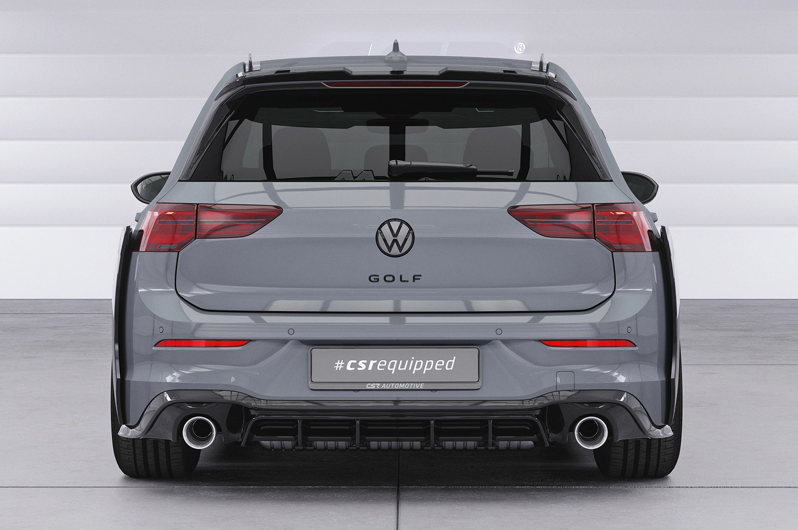 Achterspoiler VW Golf 8 glans zwart